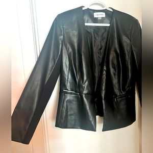 Calvin Klein Leather Blazer
